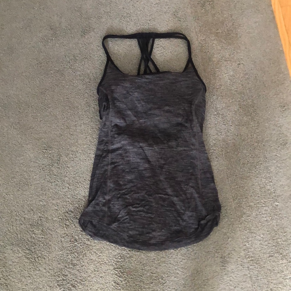 Lululemon Wild Tank Heathered Black